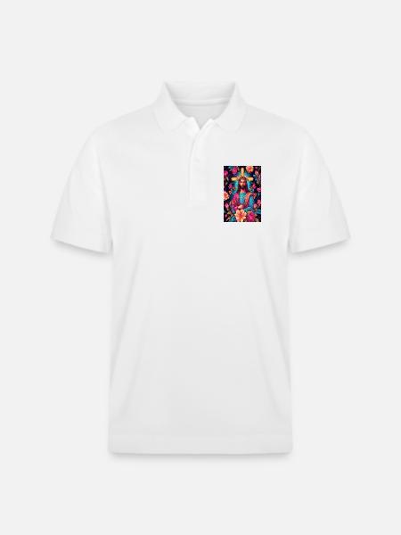 Jesus Christus - Stanley/Stella Unisex Bio-Poloshirt PREPSTER - Weiß