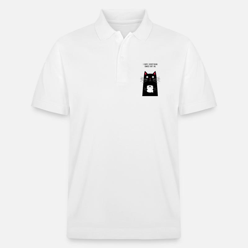 Ich hoffe, es geht gut - Stanley/Stella Unisex Bio-Poloshirt PREPSTER - Weiß