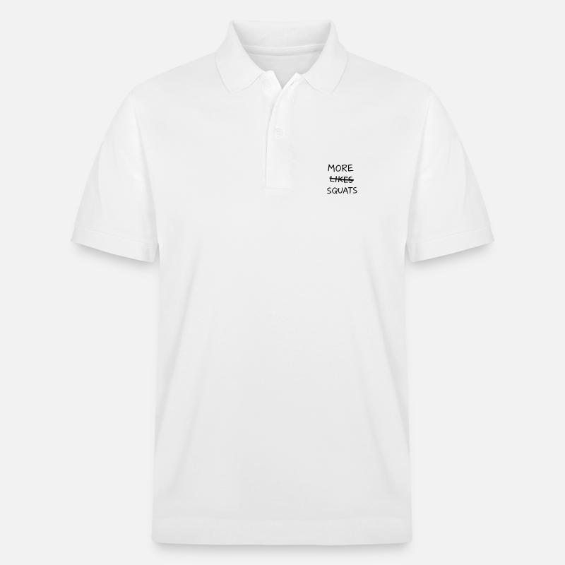 PLUS DE LIKES SQUATS - Polo PREPSTER bio Stanley/Stella Unisexe - blanc