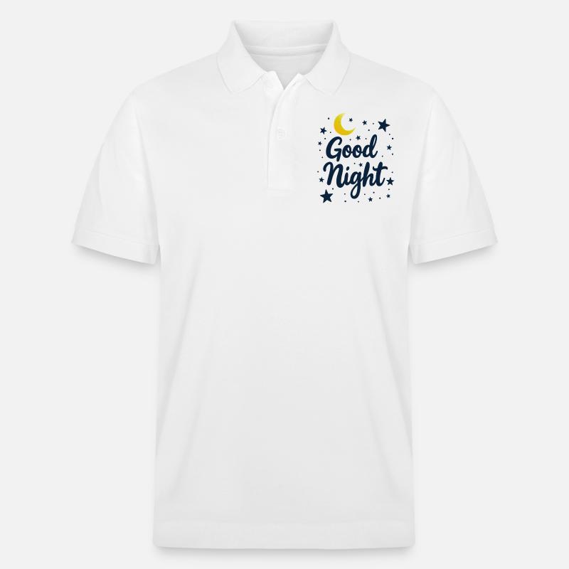 Good Night Träumer Cozy Look - Stanley/Stella Unisex Bio-Poloshirt PREPSTER - Weiß