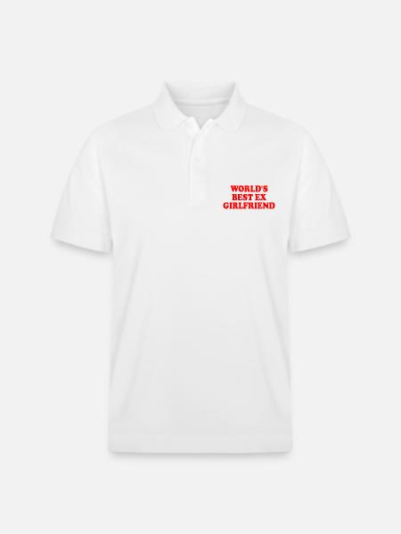 worlds best ex girlfriend - Stanley/Stella Unisex Organic Polo Shirt PREPSTER - white