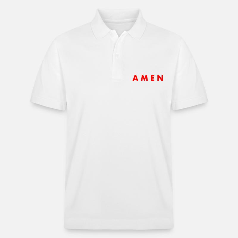 Amen - Polo PREPSTER bio Stanley/Stella Unisexe - blanc