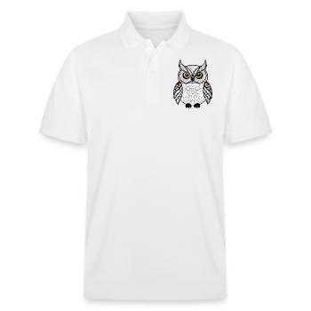 hibou mignon - Polo PREPSTER bio Stanley/Stella Unisexe - blanc - Devant - Roxy (174cm) & Andy (188cm)