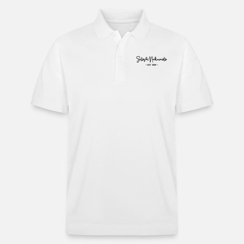 Satoshi Nakamoto Bitcoin Blockchain 2009 - Stanley/Stella Unisex Bio-Poloshirt PREPSTER - Weiß