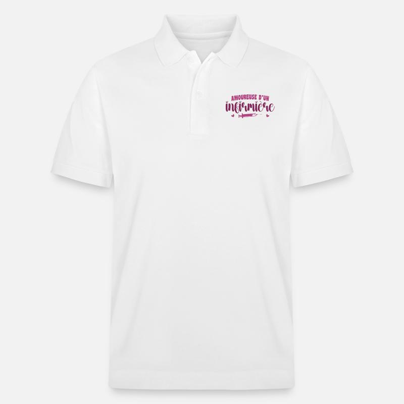 Verliebt in eine Krankenschwester - Stanley/Stella Unisex Bio-Poloshirt PREPSTER - Weiß