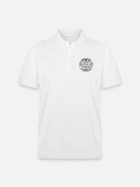 Save the trees - Stanley/Stella Unisex Organic Polo Shirt PREPSTER - white