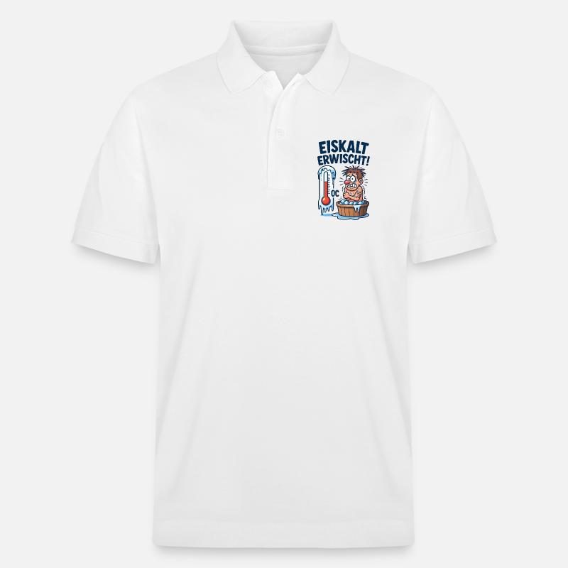 Eiskalt Erwischt Eisbaden  - Stanley/Stella Unisex Bio-Poloshirt PREPSTER - Weiß