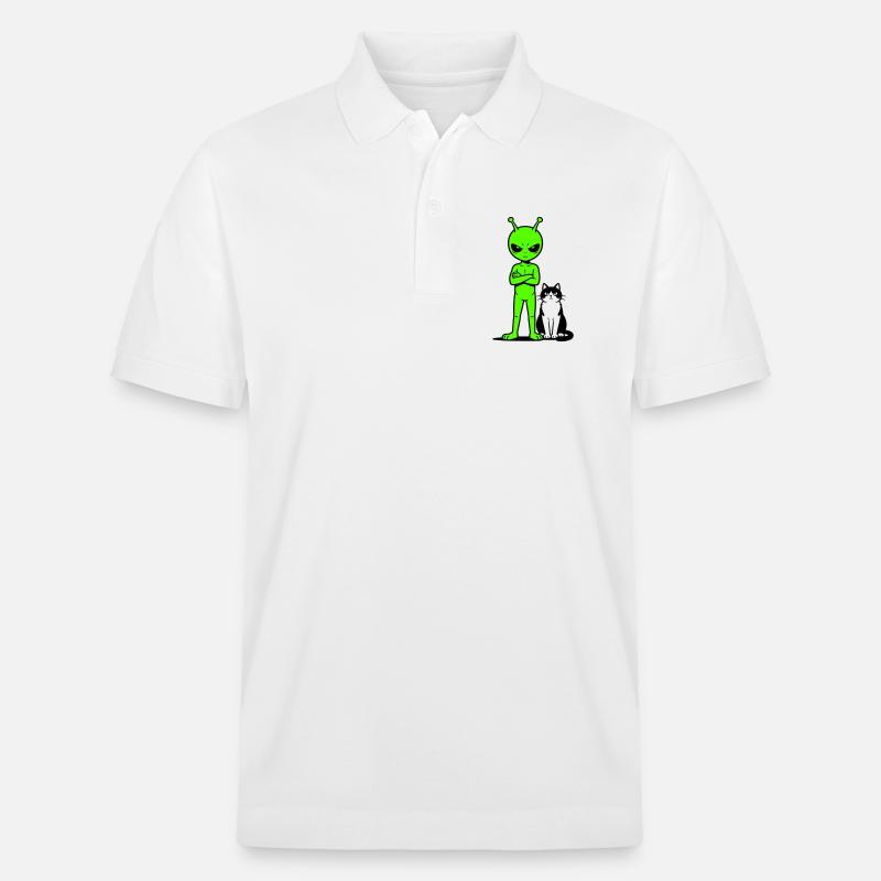 Humour comique extraterrestre - Polo PREPSTER bio Stanley/Stella Unisexe - blanc