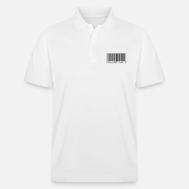 Code à barres nautique - Polo PREPSTER bio Stanley/Stella Unisexe - blanc