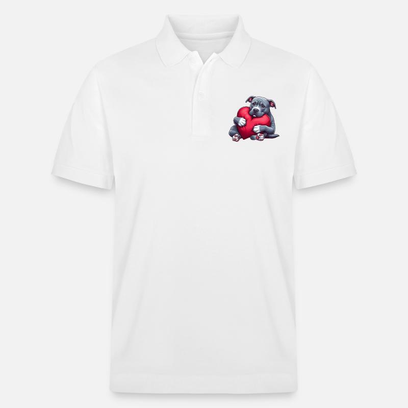Cadeaux mignons de Pitbull - Polo PREPSTER bio Stanley/Stella Unisexe - blanc