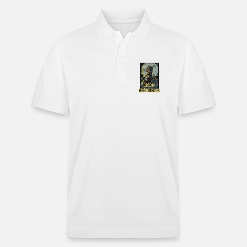 Adiós Bitehacos Roboter - Stanley/Stella Unisex Bio-Poloshirt PREPSTER - Weiß