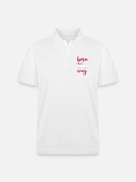 Pride Month - Auf diese Weise geboren - Stanley/Stella Unisex Bio-Poloshirt PREPSTER - Weiß