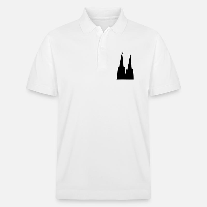Der Kölner Dom zu Köln - Stanley/Stella Unisex Bio-Poloshirt PREPSTER - Weiß