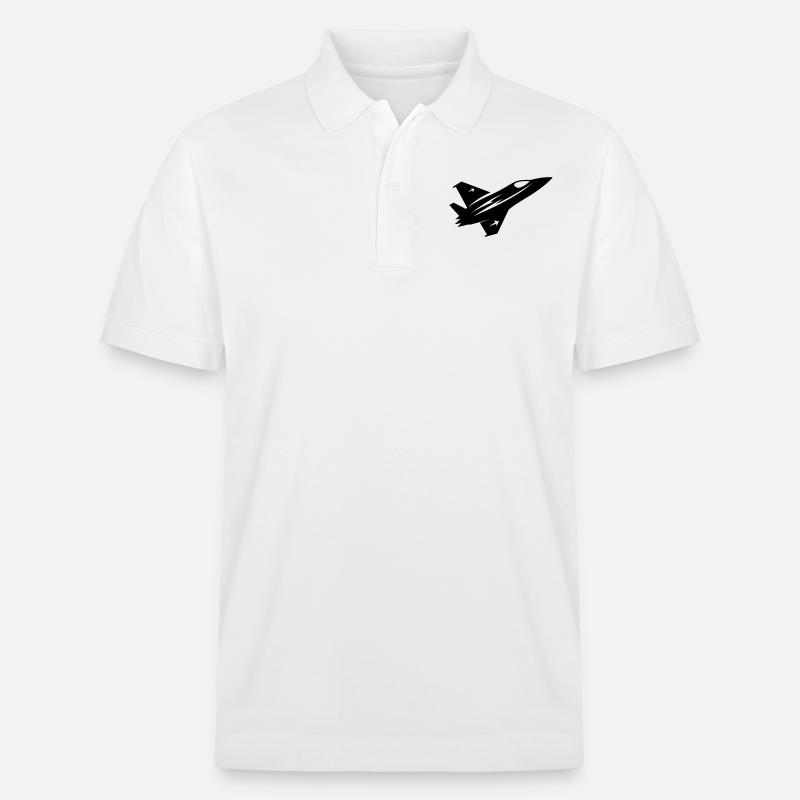 Avion de chasse - Polo PREPSTER bio Stanley/Stella Unisexe - blanc