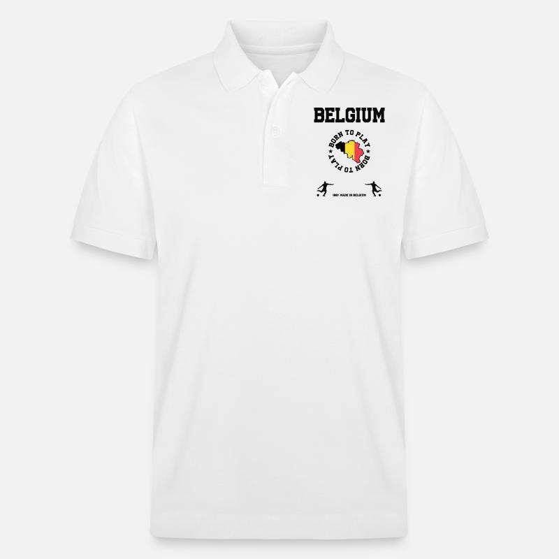 Belgique - Polo PREPSTER bio Stanley/Stella Unisexe - blanc