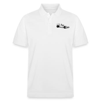 voiture de sport - Polo PREPSTER bio Stanley/Stella Unisexe - blanc - Devant - Roxy (174cm) & Andy (188cm)