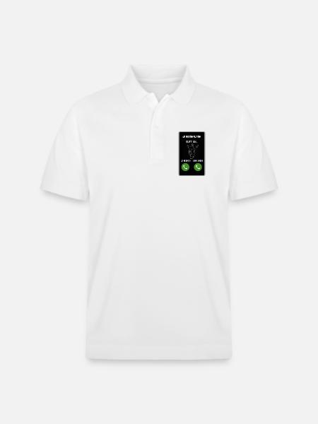 Jesus ruft an - Stanley/Stella Unisex Bio-Poloshirt PREPSTER - Weiß
