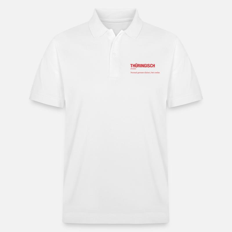 THÜRINGISCH Thüringen - Stanley/Stella Unisex Bio-Poloshirt PREPSTER - Weiß