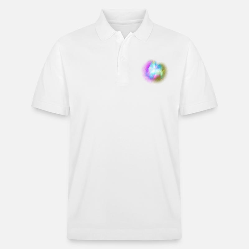 Explosion de l'espace - Polo PREPSTER bio Stanley/Stella Unisexe - blanc