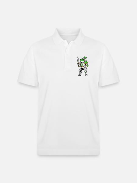 Frog Knight - Stanley/Stella Unisex Organic Polo Shirt PREPSTER - white