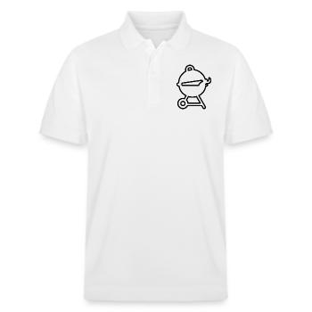 Grill comme contour - Polo PREPSTER bio Stanley/Stella Unisexe - blanc - Devant - Roxy (174cm) & Andy (188cm)