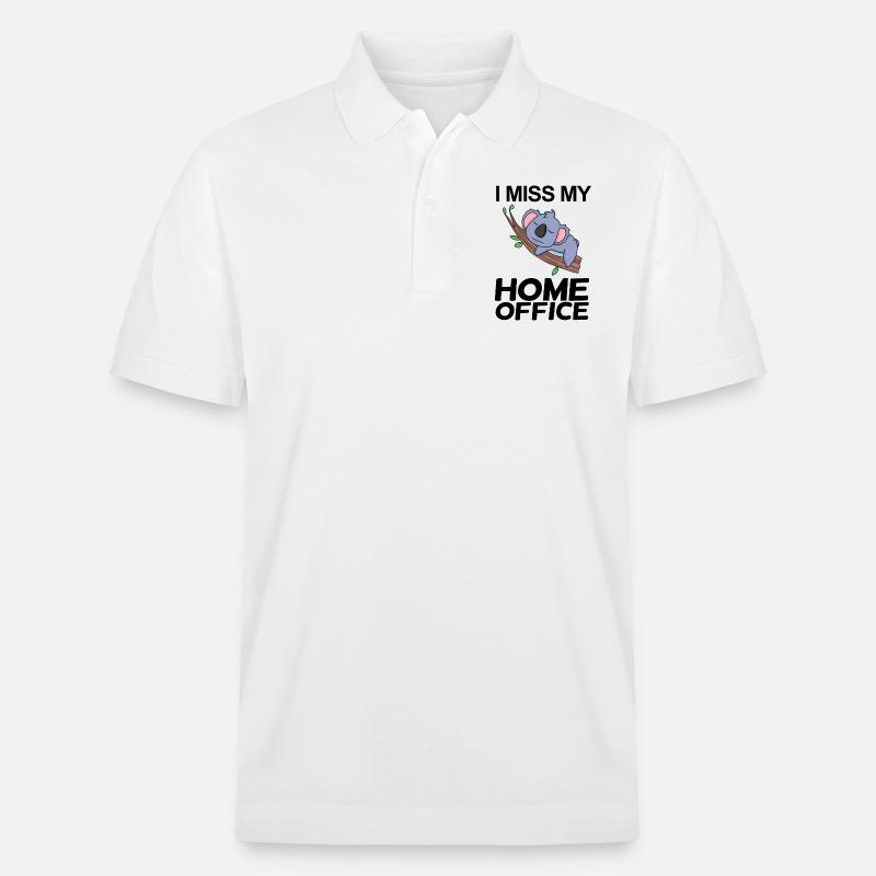 Bureau à domicile Dire drôle - Polo PREPSTER bio Stanley/Stella Unisexe - blanc