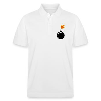 Bombe - Stanley/Stella Unisex Bio-Poloshirt PREPSTER - Weiß - Vorne - Roxy (174cm) & Andy (188cm)