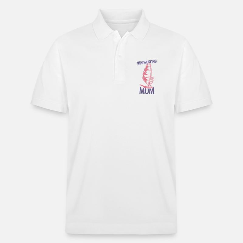Mère de la planche à voile - Polo PREPSTER bio Stanley/Stella Unisexe - blanc