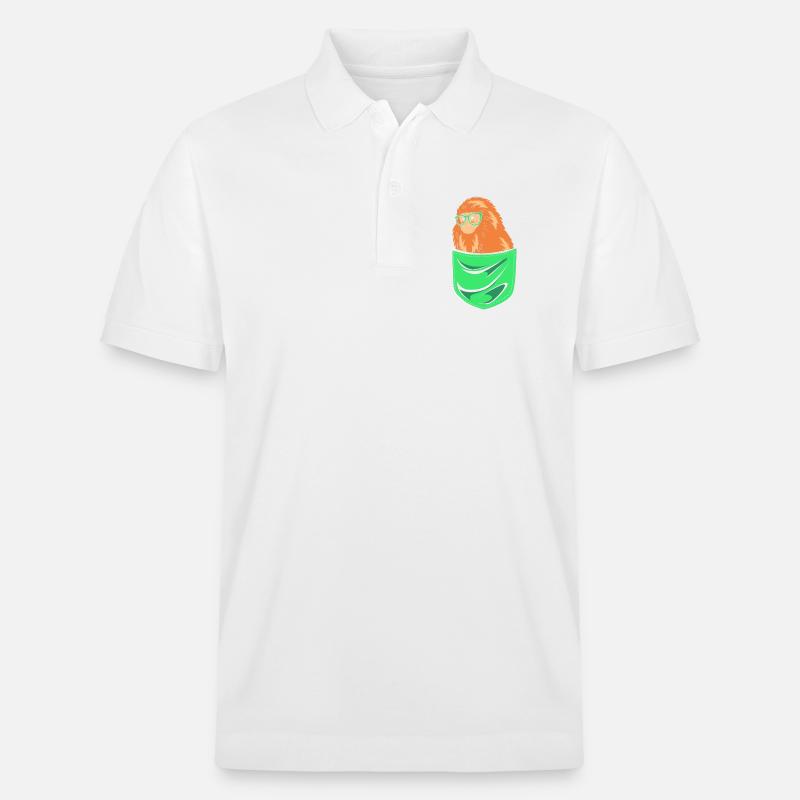 Singe Tamarin - Polo PREPSTER bio Stanley/Stella Unisexe - blanc