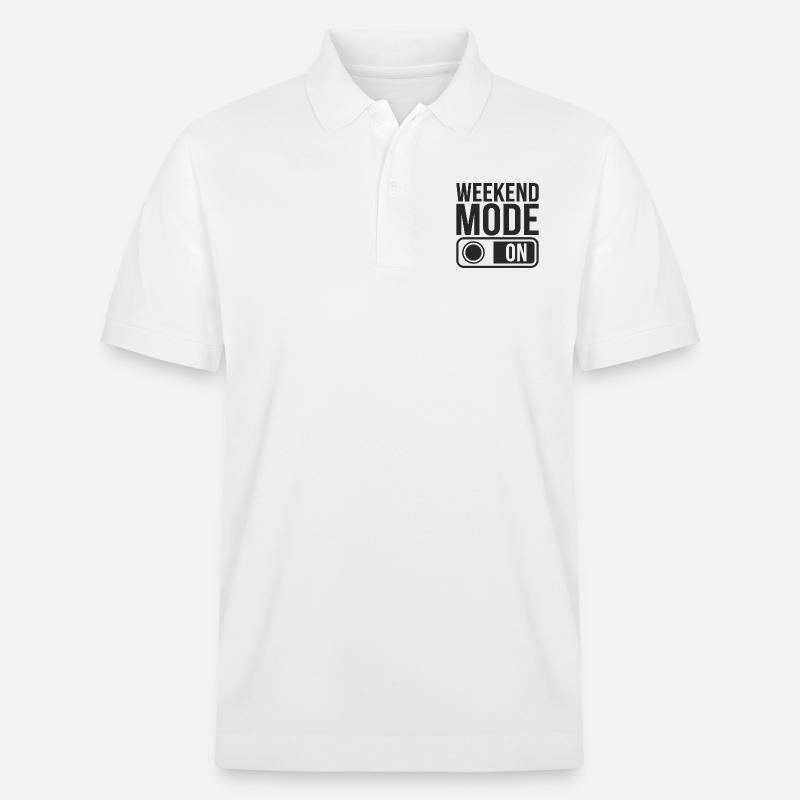 Weekend Mode On - Stanley/Stella Unisex Bio-Poloshirt PREPSTER - Weiß