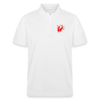 SK8 est GR8 Rouge - Polo PREPSTER bio Stanley/Stella Unisexe - blanc - Devant - Roxy (174cm) & Andy (188cm)