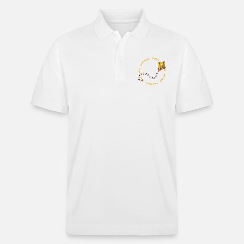 herbstlicher drachen e 281 - Stanley/Stella Unisex Bio-Poloshirt PREPSTER - Weiß