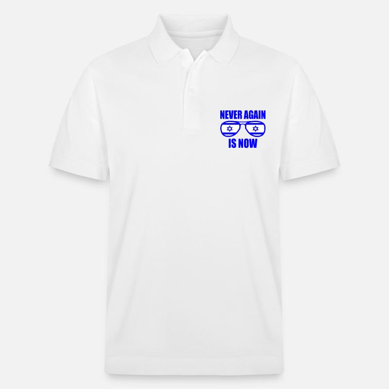Never again is now - Polo PREPSTER bio Stanley/Stella Unisexe - blanc