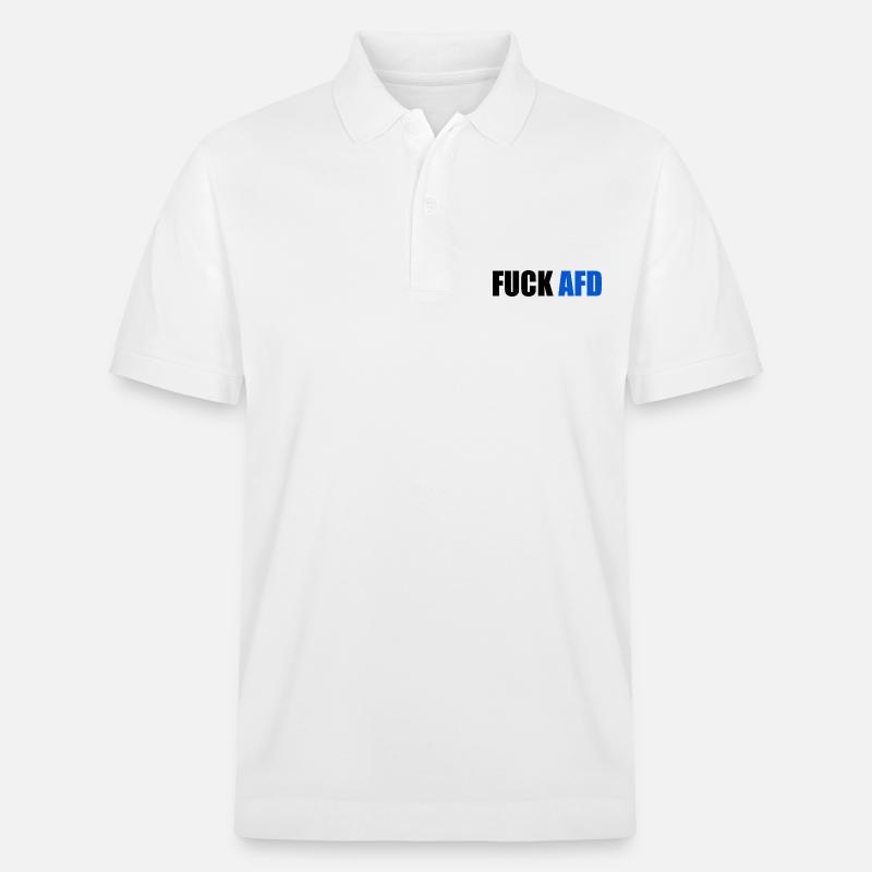 Fuck afd - Stanley/Stella Unisex Bio-Poloshirt PREPSTER - Weiß
