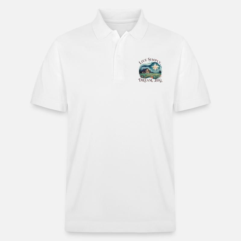 Vivre simplement, rêver grand - Polo PREPSTER bio Stanley/Stella Unisexe - blanc