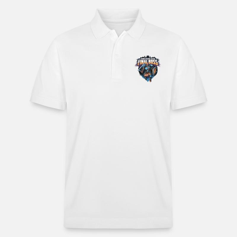 I'm the FinalBoss – Mächtiger Charakter - Stanley/Stella Unisex Bio-Poloshirt PREPSTER - Weiß