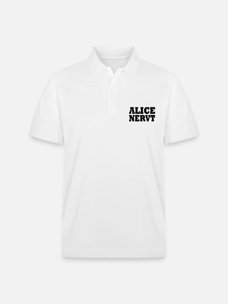 Alice is annoying - Stanley/Stella Unisex Organic Polo Shirt PREPSTER - white