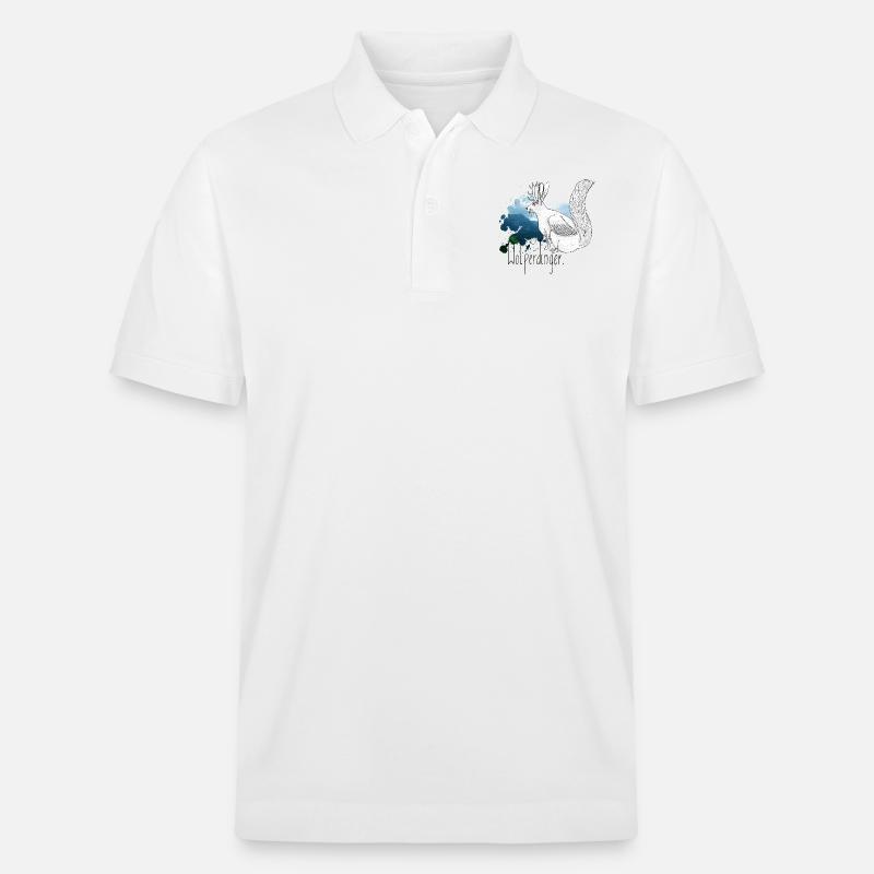 wolperdinger in de berg - Stanley/Stella Unisex Bio-Poloshirt PREPSTER - Weiß