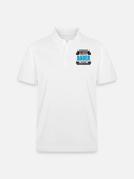 Funshirt Bauer - Stanley/Stella Unisex Bio-Poloshirt PREPSTER - Weiß