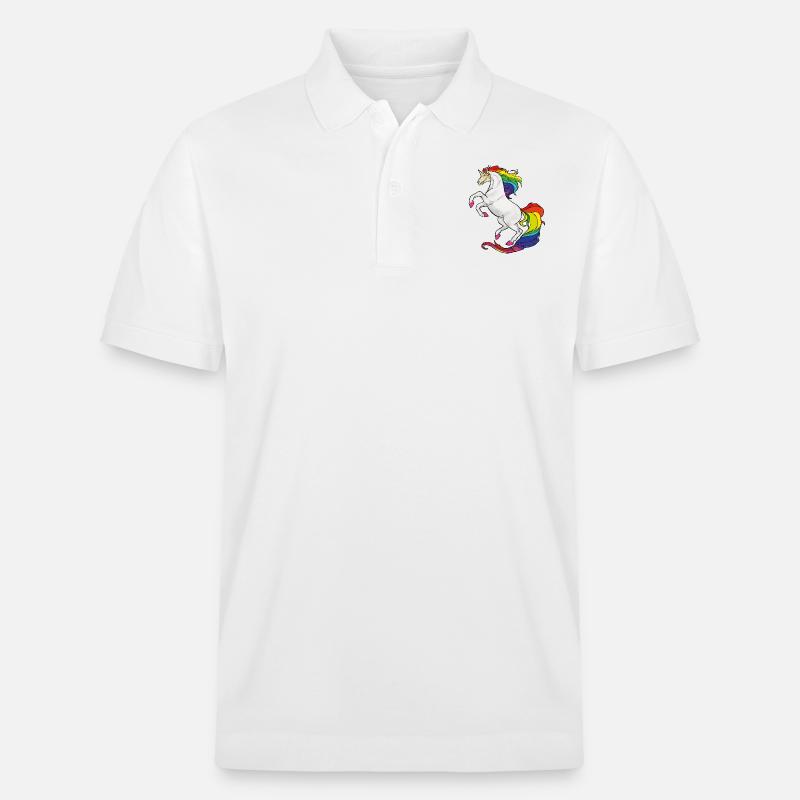 Zombie Einhorn - Stanley/Stella Unisex Bio-Poloshirt PREPSTER - Weiß