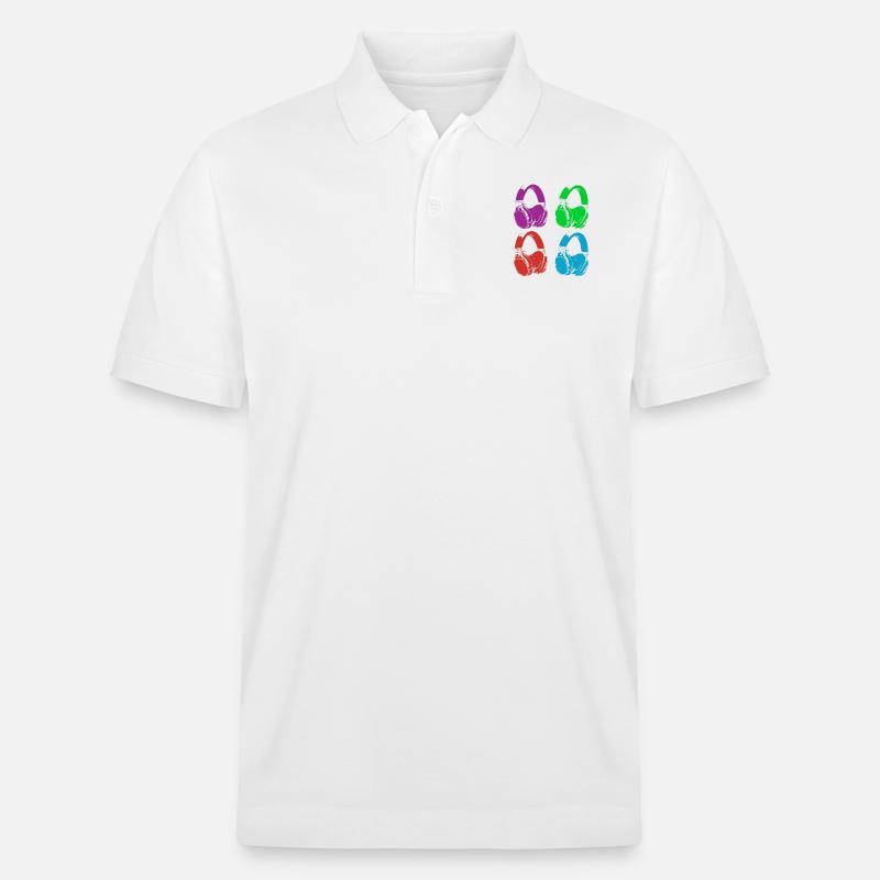 Kopfhörer - Stanley/Stella Unisex Bio-Poloshirt PREPSTER - Weiß