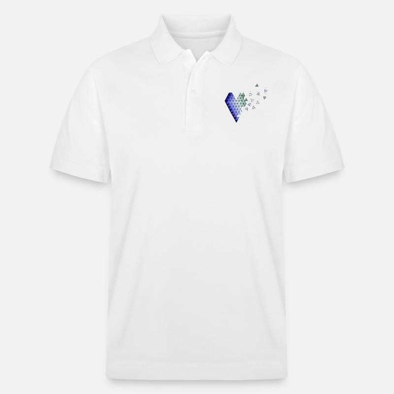Broken Heart - Stanley/Stella Unisex Bio-Poloshirt PREPSTER - Weiß