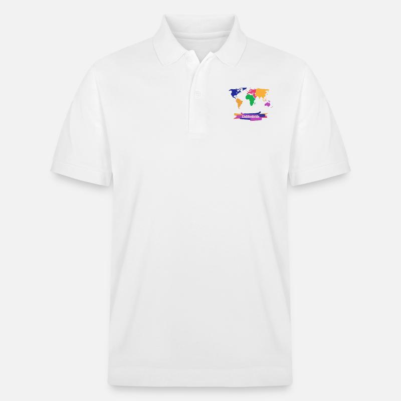 Entdeckerin Weltreise - Stanley/Stella Unisex Bio-Poloshirt PREPSTER - Weiß