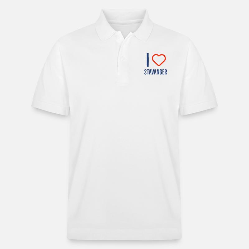 J'aime Stavanger - Polo PREPSTER bio Stanley/Stella Unisexe - blanc