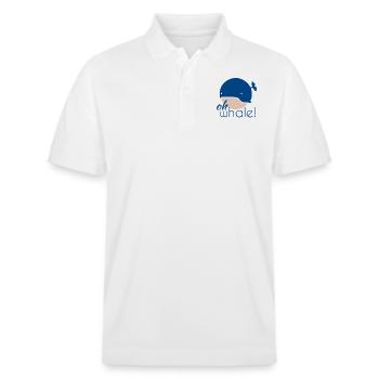 Oh baleine! - Polo PREPSTER bio Stanley/Stella Unisexe - blanc - Devant - Roxy (174cm) & Andy (188cm)