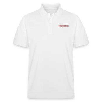 Oorschwerbleede Saxon - Stanley/Stella Unisex Organic Polo Shirt PREPSTER - white - Front - Roxy (174cm) & Andy (188cm)