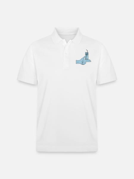 Pistolero Cóctel - Stanley/Stella Unisex Bio-Poloshirt PREPSTER - Weiß