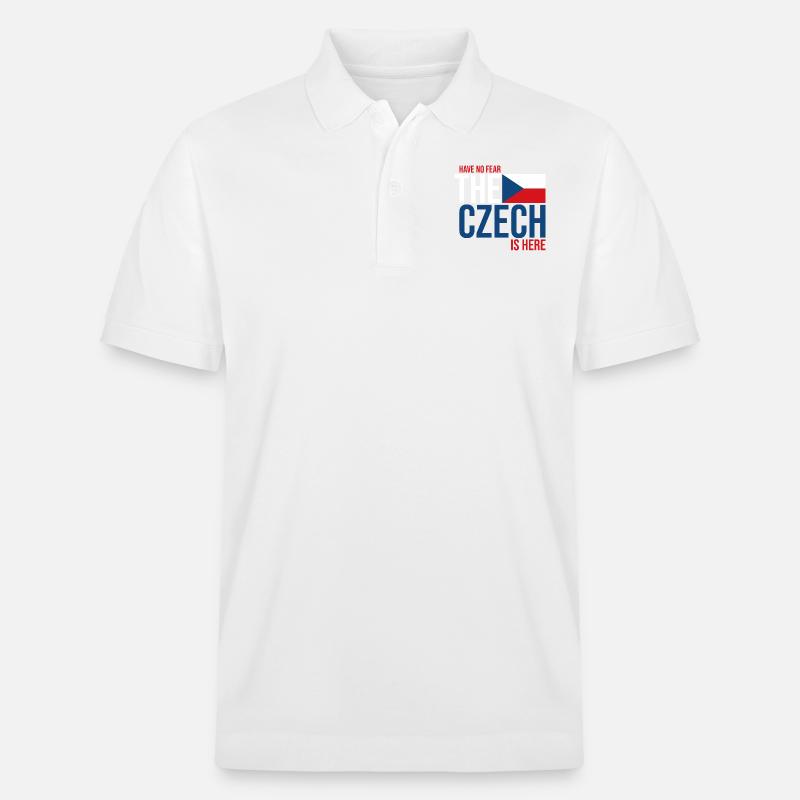 Tschechien Tscheche - Stanley/Stella Unisex Bio-Poloshirt PREPSTER - Weiß