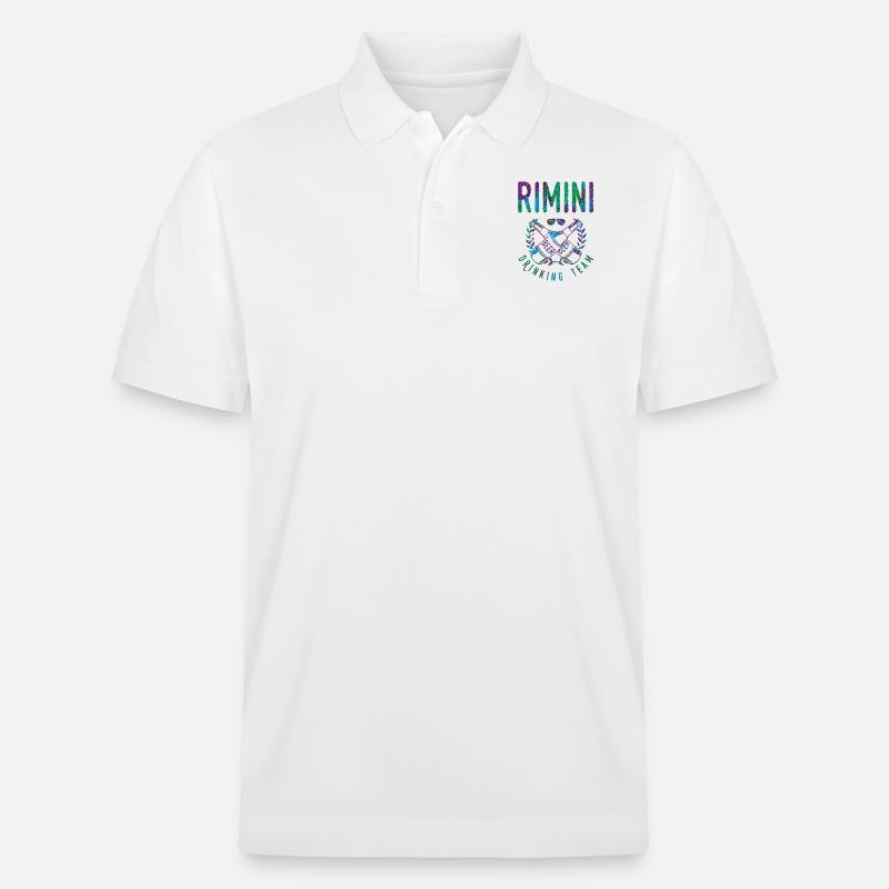 rimini drinking team - Stanley/Stella Unisex Bio-Poloshirt PREPSTER - Weiß