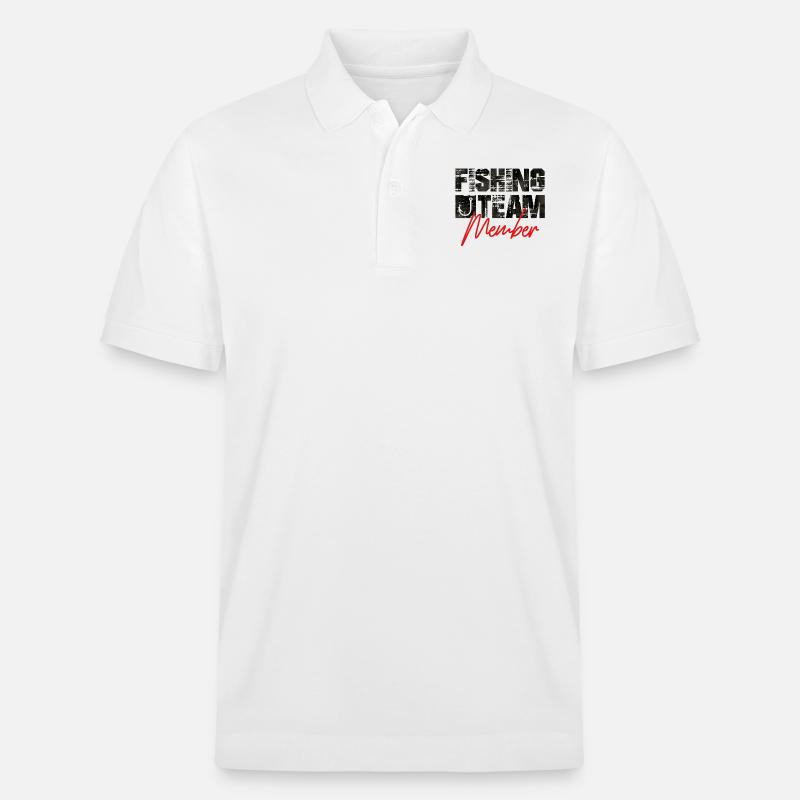 fishing team member design - Stanley/Stella Unisex Bio-Poloshirt PREPSTER - Weiß